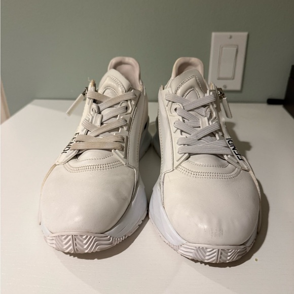 Fendi Cream and Black Sneakers - Picture 7 of 9